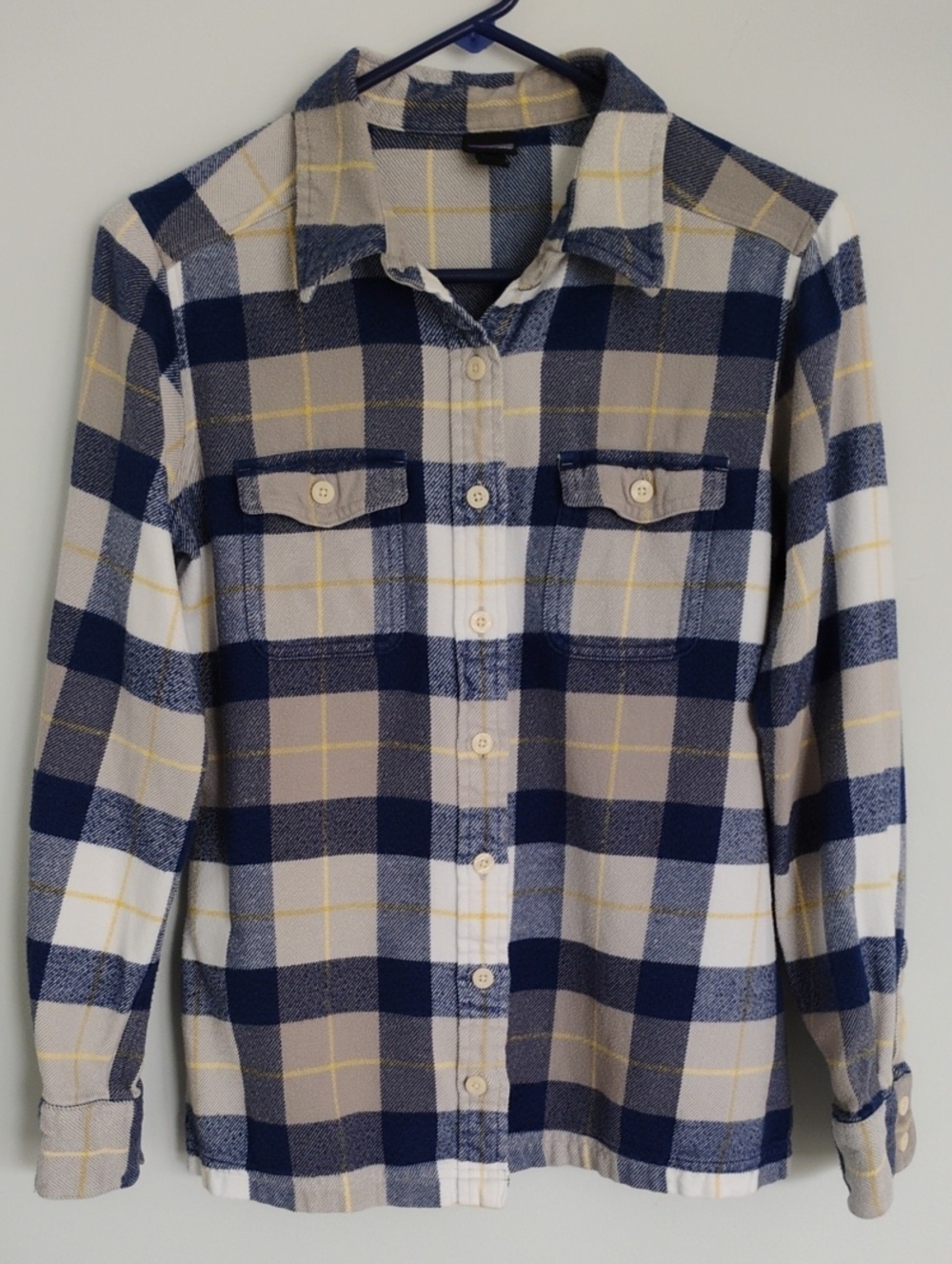 Patagonia Women's Size 2 Fjord Flannel Plaid Organic Cotton Shirt Long Sleeve 2